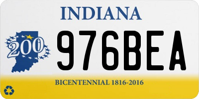 IN license plate 976BEA