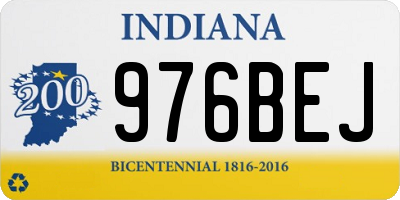 IN license plate 976BEJ