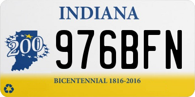 IN license plate 976BFN