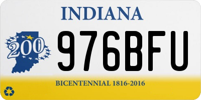IN license plate 976BFU