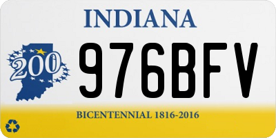 IN license plate 976BFV