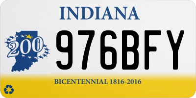 IN license plate 976BFY