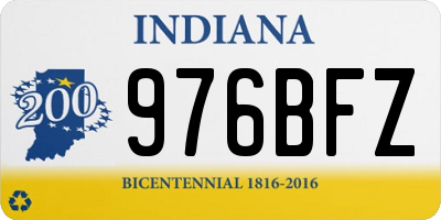 IN license plate 976BFZ