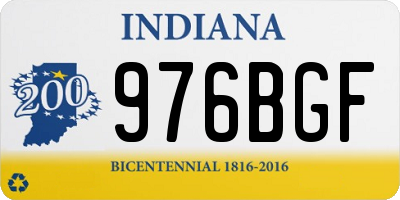 IN license plate 976BGF