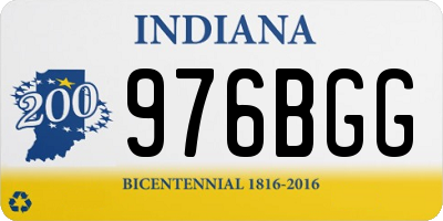 IN license plate 976BGG
