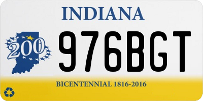 IN license plate 976BGT