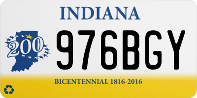 IN license plate 976BGY