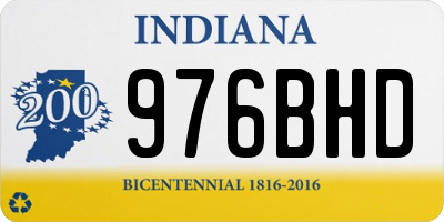 IN license plate 976BHD
