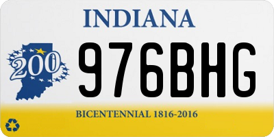 IN license plate 976BHG