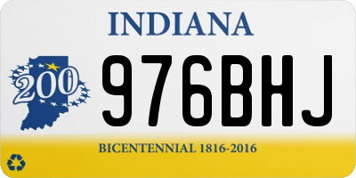 IN license plate 976BHJ