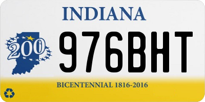 IN license plate 976BHT