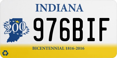 IN license plate 976BIF