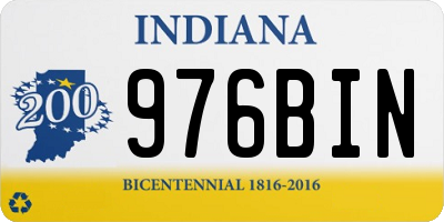 IN license plate 976BIN