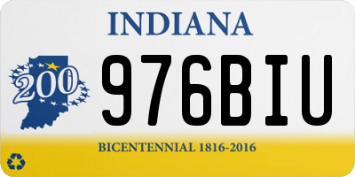 IN license plate 976BIU