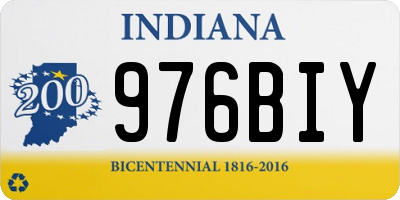 IN license plate 976BIY