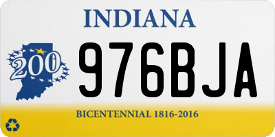 IN license plate 976BJA
