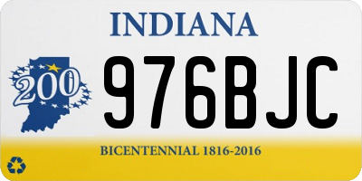 IN license plate 976BJC