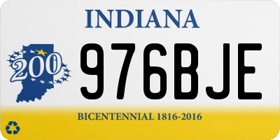 IN license plate 976BJE