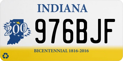 IN license plate 976BJF