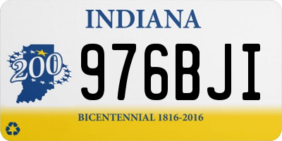 IN license plate 976BJI