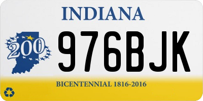 IN license plate 976BJK