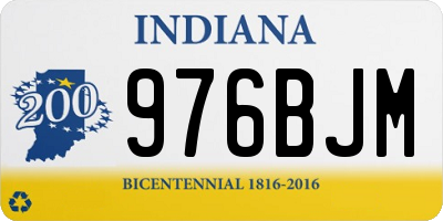 IN license plate 976BJM