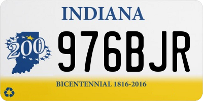 IN license plate 976BJR