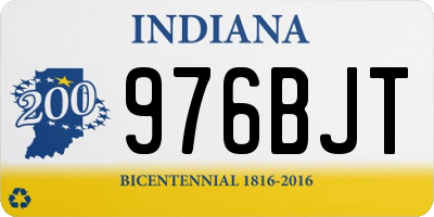IN license plate 976BJT