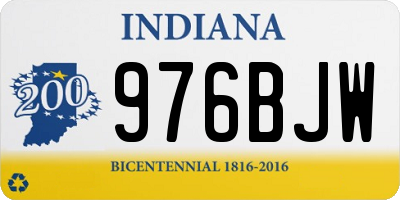 IN license plate 976BJW
