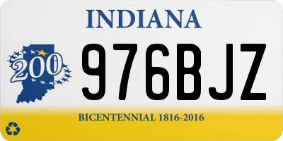 IN license plate 976BJZ