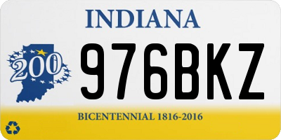 IN license plate 976BKZ