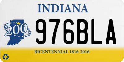 IN license plate 976BLA