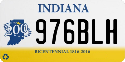 IN license plate 976BLH