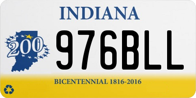 IN license plate 976BLL
