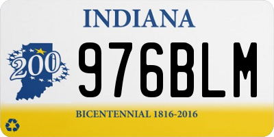 IN license plate 976BLM