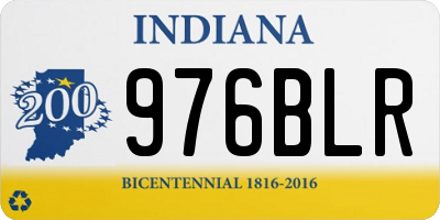IN license plate 976BLR
