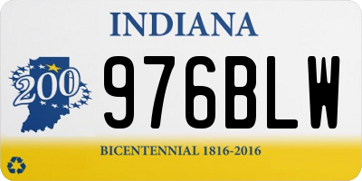 IN license plate 976BLW