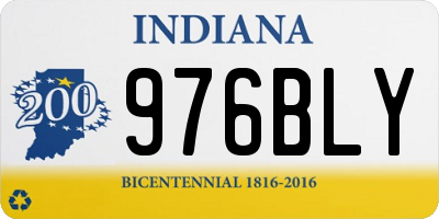 IN license plate 976BLY