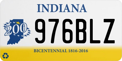 IN license plate 976BLZ