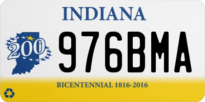 IN license plate 976BMA