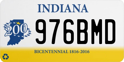 IN license plate 976BMD