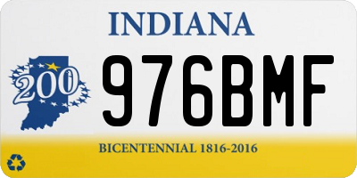 IN license plate 976BMF