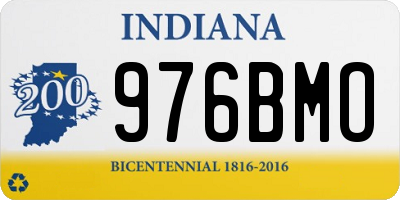 IN license plate 976BMO