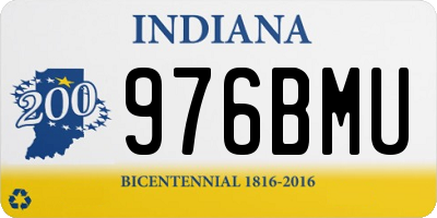 IN license plate 976BMU
