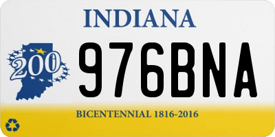 IN license plate 976BNA