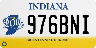 IN license plate 976BNI