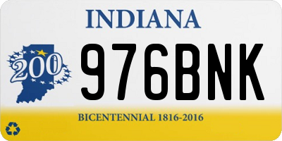 IN license plate 976BNK