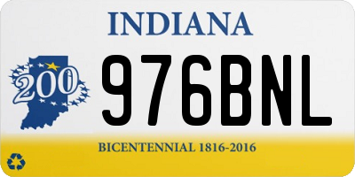 IN license plate 976BNL