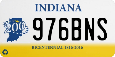 IN license plate 976BNS