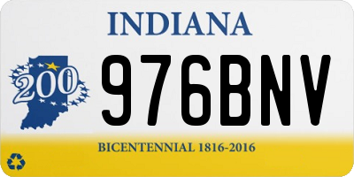 IN license plate 976BNV